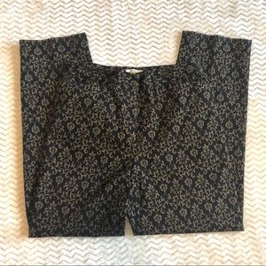 Talbots stretch black/brown pants NWOT size 10